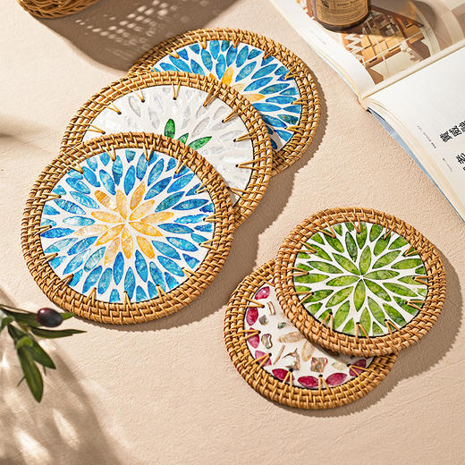 摩登主妇贝壳隔热垫餐垫防烫垫砂锅垫茶杯垫家用耐高温碗垫餐盘垫 商品图4