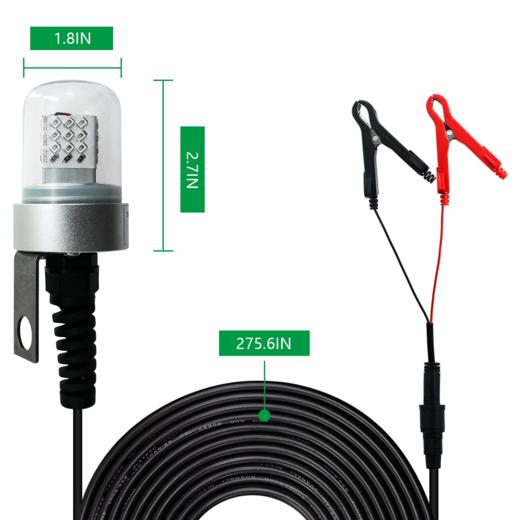 美国 XINHAOHANG LED水下诱鱼灯 夜钓灯 IP68防水 商品图3