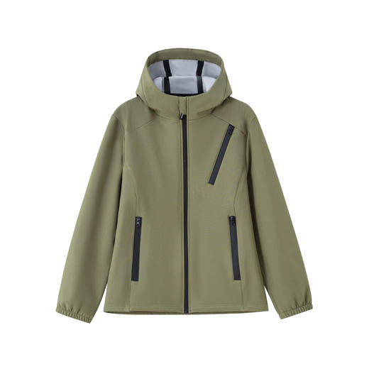 【男女同款冬季户外冲锋衣】休闲聚热保暖外套全效防污防水软壳衣 商品图6