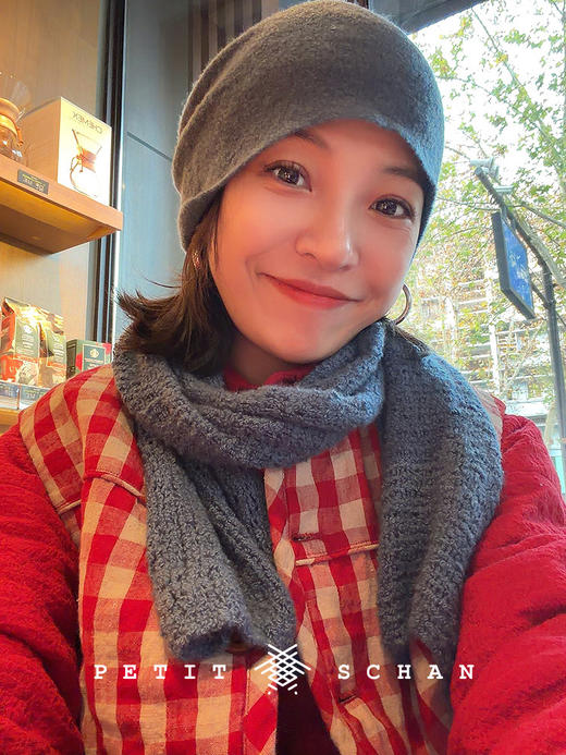 PETIT SCHAN小闪 CLO#1015 Red Flower Window 红花窗 棉羊毛3M黑科技高效暖绒双面穿小棉服 商品图4