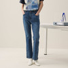 谜底喇叭牛仔裤九分裤2026春季新品复古开叉修饰腿型女261MJ0049 商品缩略图0