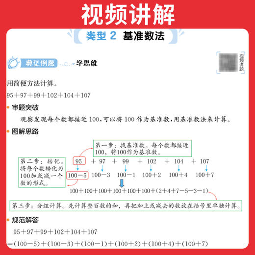 一本【数学思维训练】1-6年级全国通用带视频 变式题组多角度练透 商品图2