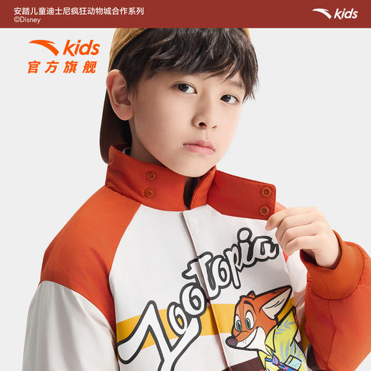 疯狂动物城IP联名安踏儿童男童摇粒绒运动上衣2026新款保暖厚外套352618614 商品图2