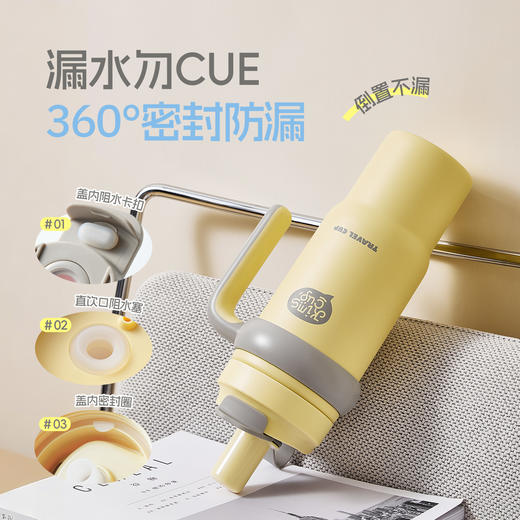 kimscook巨无霸吸管保温杯水杯大容量高颜值女士冰霸杯保温杯新款 商品图4
