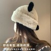 可爱帽子女秋冬季新款加绒加厚保暖户外休闲小熊针织帽防寒护耳帽 商品缩略图3