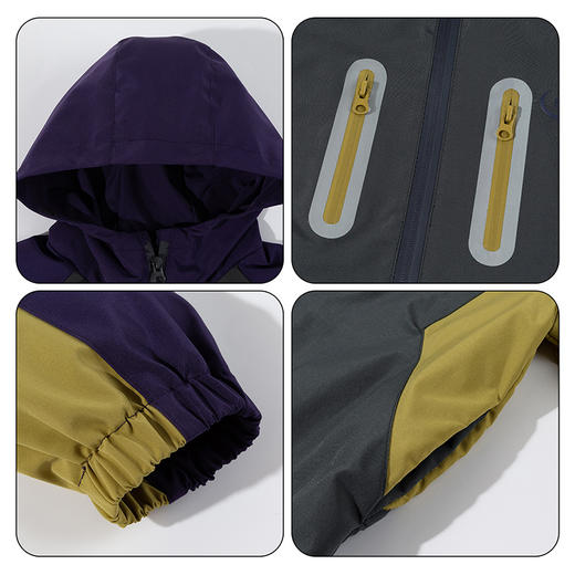 迪士尼（Disney）男童连帽外套潮流户外运动休闲防风拼色外套2026春季新款上衣ZD1FS027 商品图11