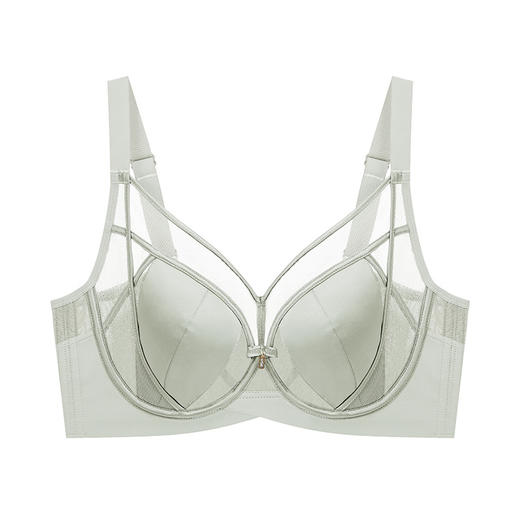 【超美新品❗️桑蚕丝莫代尔蕾丝内衣】17种氨基酸，就像給胸部數上“液体面膜"，零感•无痕•滋养！7A级女薄D杯大胸显小调整型上托聚拢防下垂大码文胸胖mm文胸套装新年马年本命年 商品图5