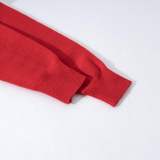 100%羊毛 年年有余幸运红色温暖羊毛毛衣  A-5752 商品图3