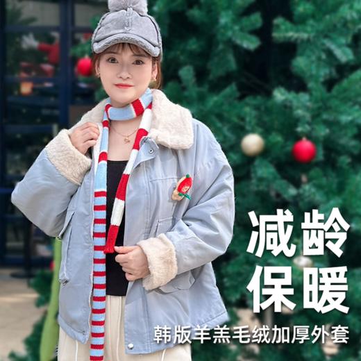 壁虎瑜伽【2601SY473】韩版羊羔毛绒加厚外套【5天发货】 商品图0