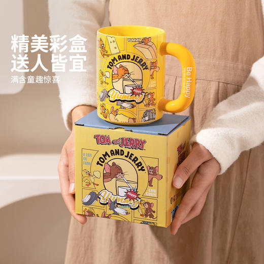 摩登主妇猫和老鼠釉下彩马克杯陶瓷喝水杯生日礼物早餐杯咖啡杯子 商品图1