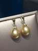 【私席真珠·新年盛宴】18k金镶钻南洋金珍珠耳针10-11mm 椭圆 商品缩略图0
