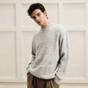 PLUS CRASH羊毛混纺元宝针华夫格毛衣套头加厚针织男PC55SW83 商品缩略图1