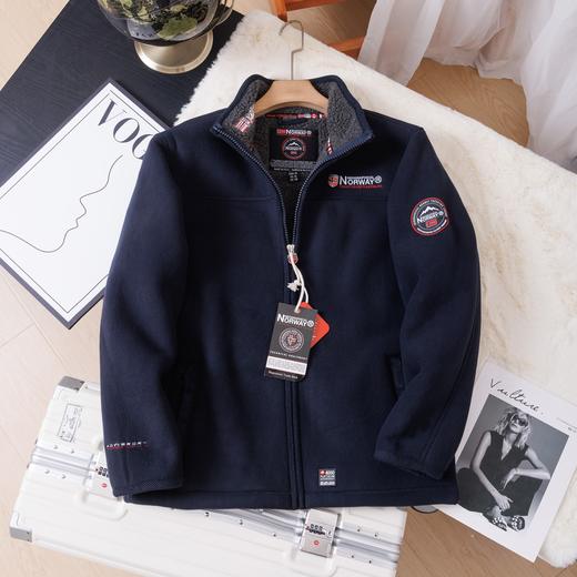 威冬季外贸出口单加厚保暖羊羔绒户外防寒立领抓绒夹克外套 商品图2