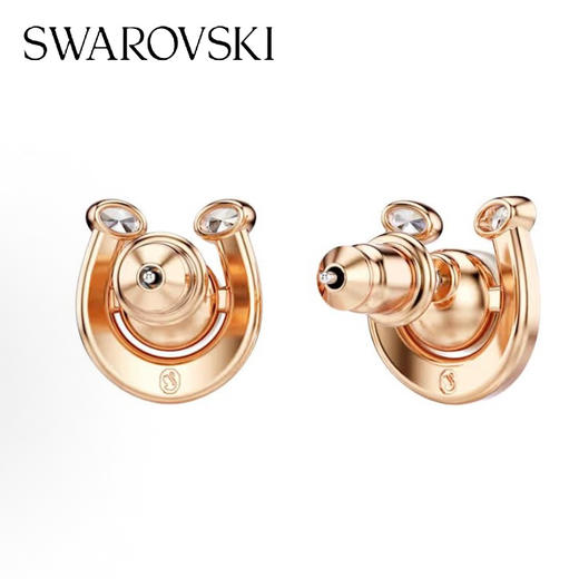 春日限定【抢先购】Symbolica施华洛世奇施家"红"运马蹄耳钉配饰本命年送礼（5736980 “金”彩马蹄耳钉） 商品图5