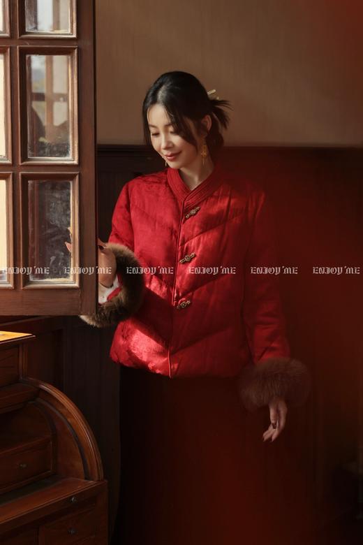 【门店同款】ENJOY冬季“烟火漫春”丹华未央中式羽绒外套 168995911 商品图3