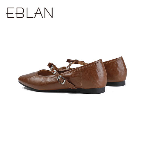 【上新】伊伴2026春季轻便玛丽珍民族风文艺复古风休闲玛丽珍B26109112 商品图3