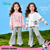 迪士尼（Disney）童装女童平口长裤立体蝴蝶结刺绣甜美亲肤喇叭裤2026春季新款裤子ZD1FK012 商品缩略图3