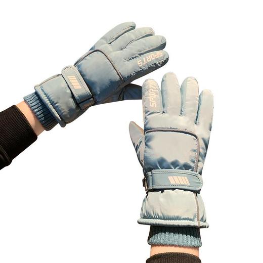 女款滑雪手套冬季新款保暖加绒加厚东北骑行电动车防风防寒可触屏 商品图1