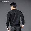 PINLI品立2025秋季新款男士圆领宽松烫钻长袖套头卫衣上衣青年潮BG253109018 商品缩略图3