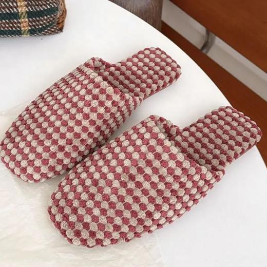 双色菠萝绒棉拖，仿动物皮毛，软乎乎的踩屎感【G】 商品图4