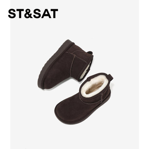 【童鞋】星期六时尚经典保暖百搭男女童雪地靴SSD419AL27 商品图3