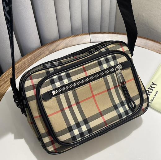 奥莱订单 Bur家男女款格纹单肩斜挎包020403 商品图2