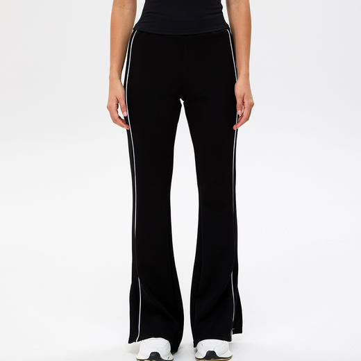 秋冬微喇女高腰撞色阔腿运动长裤户外跑步健身瑜伽喇叭长裤SYFTM0287 商品图2