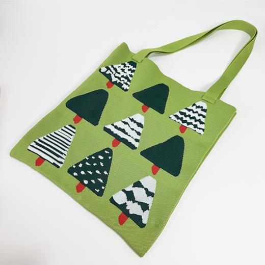 壁虎瑜伽【2601PJ463】针织手提袋礼物糖果袋 （5天发货） 商品图4