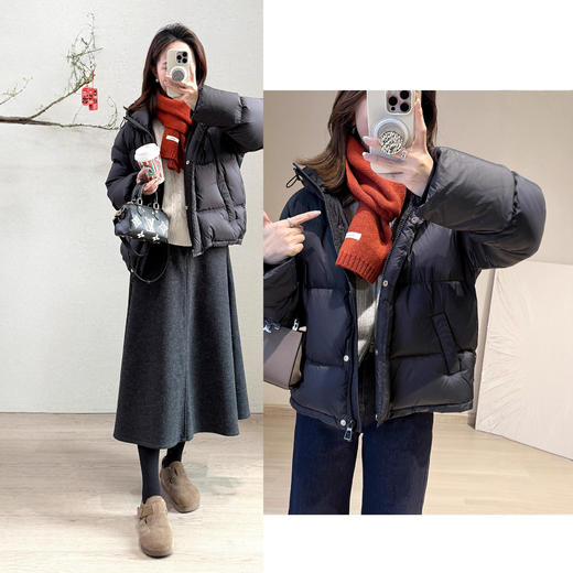95绒！厚绒羽绒服~2026三防保暖连帽加厚外套简约全能搭羽绒衣！ 商品图2