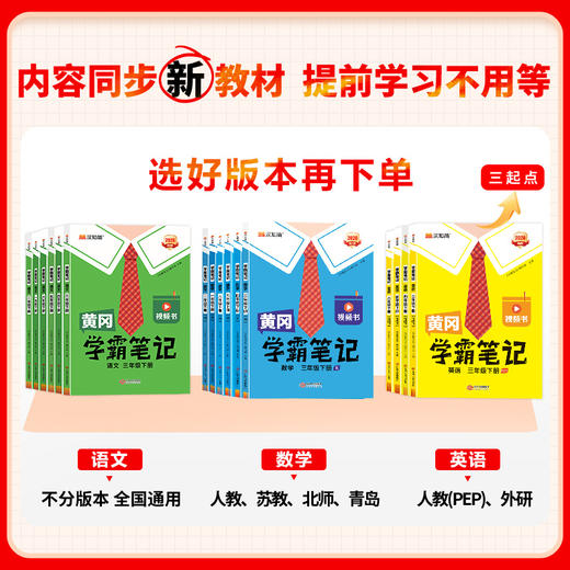 【2026春 下册】黄冈学霸笔记下册 小学1-6年级语数英全套 语文赠册75首古诗，数学赠速算巧算，英语赠核心单词 商品图2