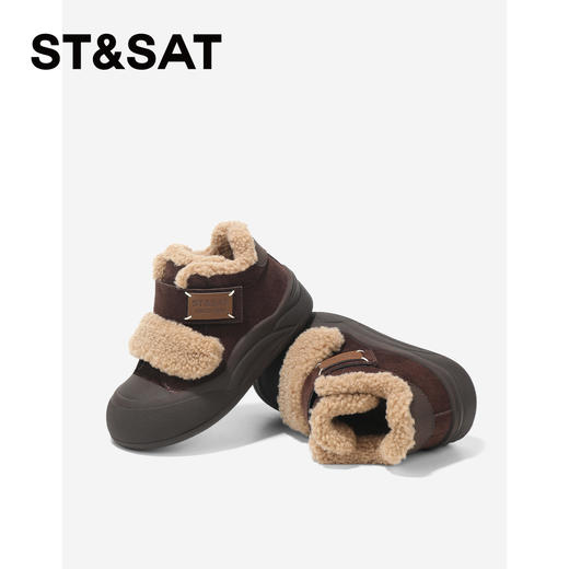 【童鞋】星期六包头防撞复古保暖男女童棉鞋SSD419DL2E 商品图5