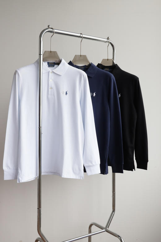 26 R.L 弹力混纺 翻领长袖POLO衫 CX249 商品图3