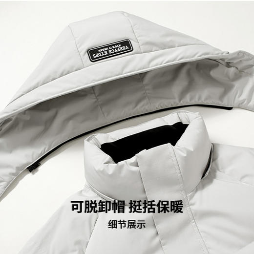 【抗菌&无异味&鸭绒】圣得西2025年冬季新款男士厚羽绒服保暖外套 商品图7