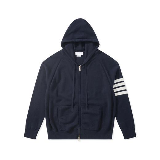 中性款弹力羊毛针织毛衣连帽外套la022 商品图0