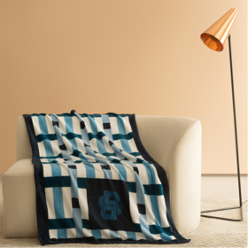 BOSS晶格条纹毯HBMT-035  100cm*140cm