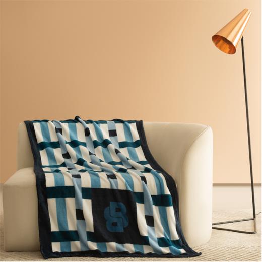 BOSS晶格条纹毯HBMT-035  100cm*140cm 商品图0