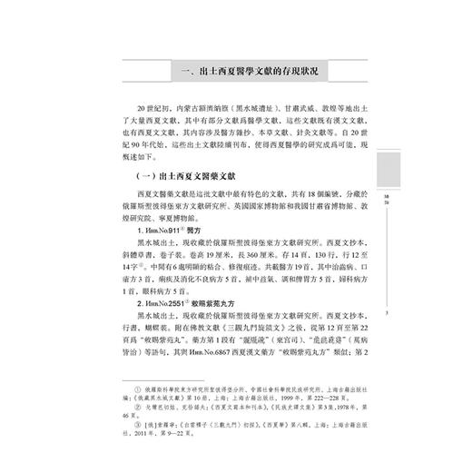 出土西夏文醫藥文獻譯釋與研究 梁松濤 著 出土西夏文醫燊文獻的主要内容 針灸類文獻 中医古籍 9787515229416中医古籍出版社 商品图4