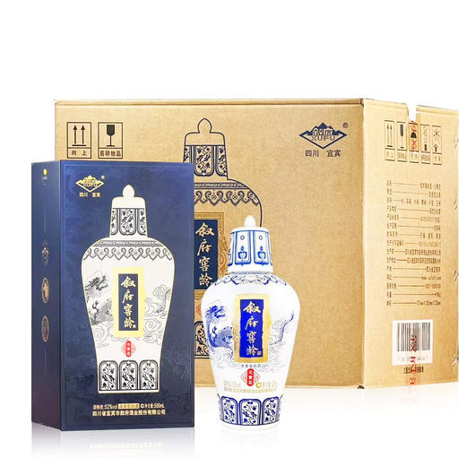 【新品上市】叙府 窖龄 元青花 浓香型白酒 52度 500ml*6瓶整箱 商品图4