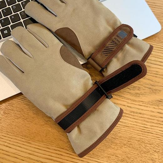 手套女冬季新款加绒加厚保暖户外骑行电动车耐磨防风防寒保暖手套 商品图1