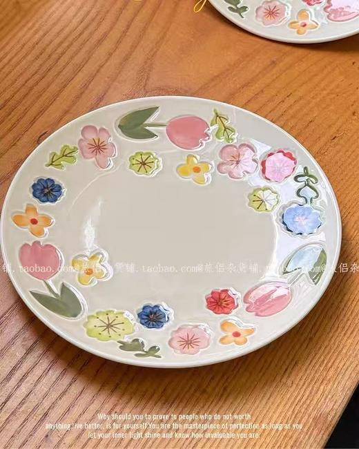 雅兴乐花卉8.5英寸盘 商品图0