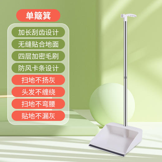 【9.9秒杀❗️扫把簸箕套装组合】刮齿设计 柔软毛刷 无缝贴地 加长梳齿 一刮即净！软毛扫帚扫把套装卫生间、厨房家用清洁笤帚马年春节新年大扫除 商品图5