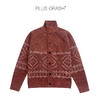 PLUS CRASH羊毛混纺费尔岛提花沙漏领毛衣开衫休闲复古男PC61SW12 商品缩略图4