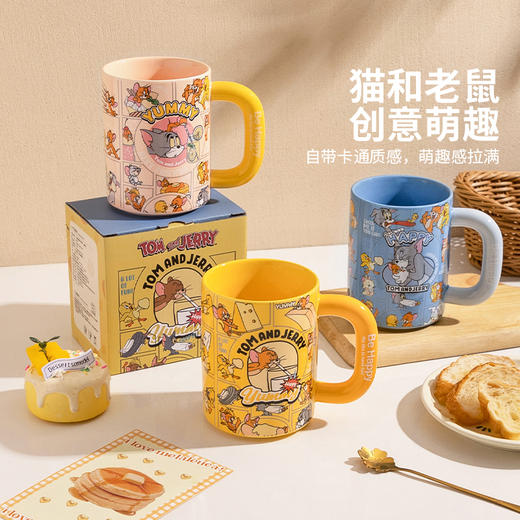 摩登主妇猫和老鼠釉下彩马克杯陶瓷喝水杯生日礼物早餐杯咖啡杯子 商品图2
