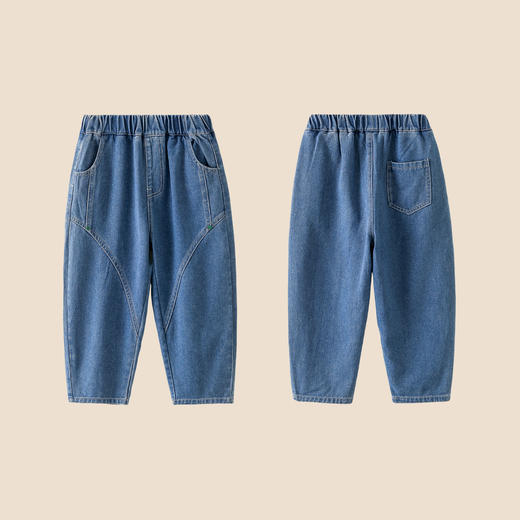 棉花堂春款潮酷分割百搭牛仔童装裤-FD61105 商品图5
