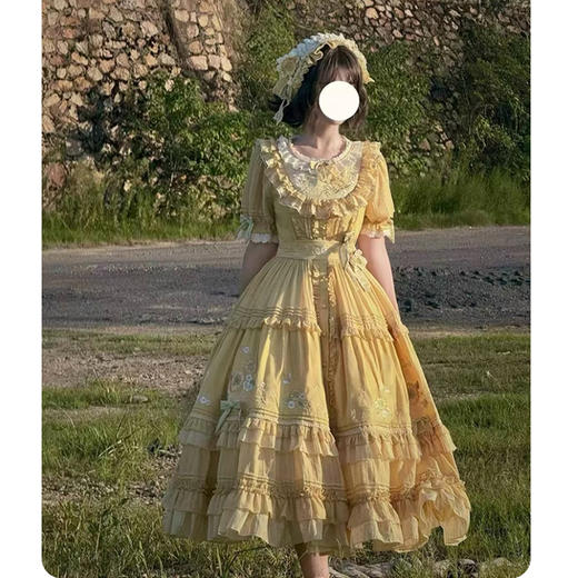 裁缝学苑AS619田园风Lolita连衣裙纸样蛋糕裙女装短袖洛丽塔裙子样板 商品图3