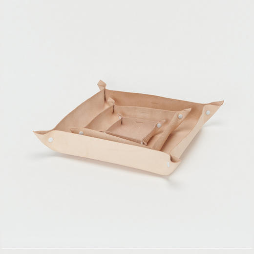 Hender Scheme tray L 日本手工制植鞣革牛皮托盘 桌面收纳 大号 商品图0