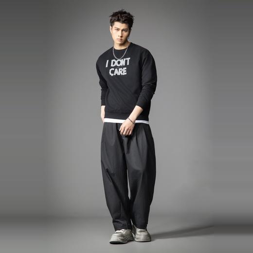 PINLI品立2026春季新款男士立体字母胶浆印花圆领套头卫衣上衣潮BG262109001 商品图3