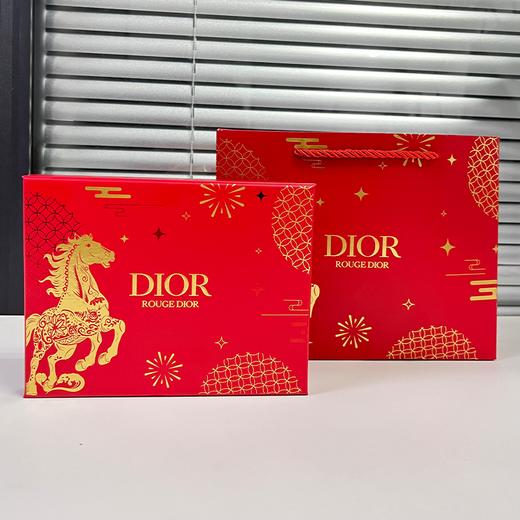送礼袋【2026年 马年限定礼盒】DIOR迪奥马年限定丝绒口红礼盒1.5g*5 （丝绒：#999+#777+#720+#217+#228）一般贸易 商品图6