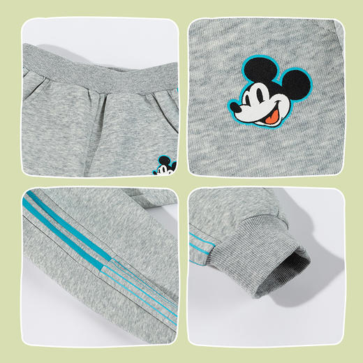 迪士尼（Disney）童装男童束脚长裤潮流帅气束脚运动休闲卫裤2026春季新款裤子ZD1FK001 商品图11