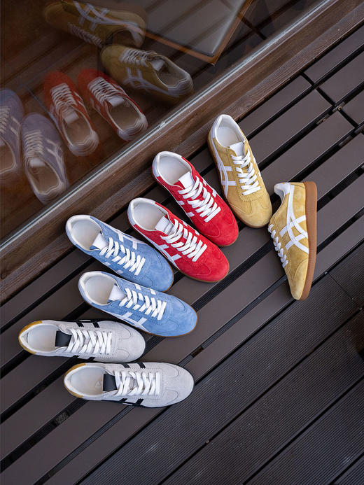 头层猪皮绒面复古德训鞋 橡胶大底 鞋垫头层牛皮  A-5691 商品图2